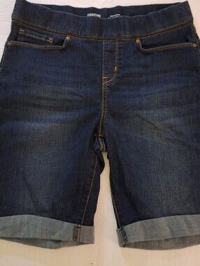 Signature by Levi Strauss Dark Blue Denim Bermuda Shorts